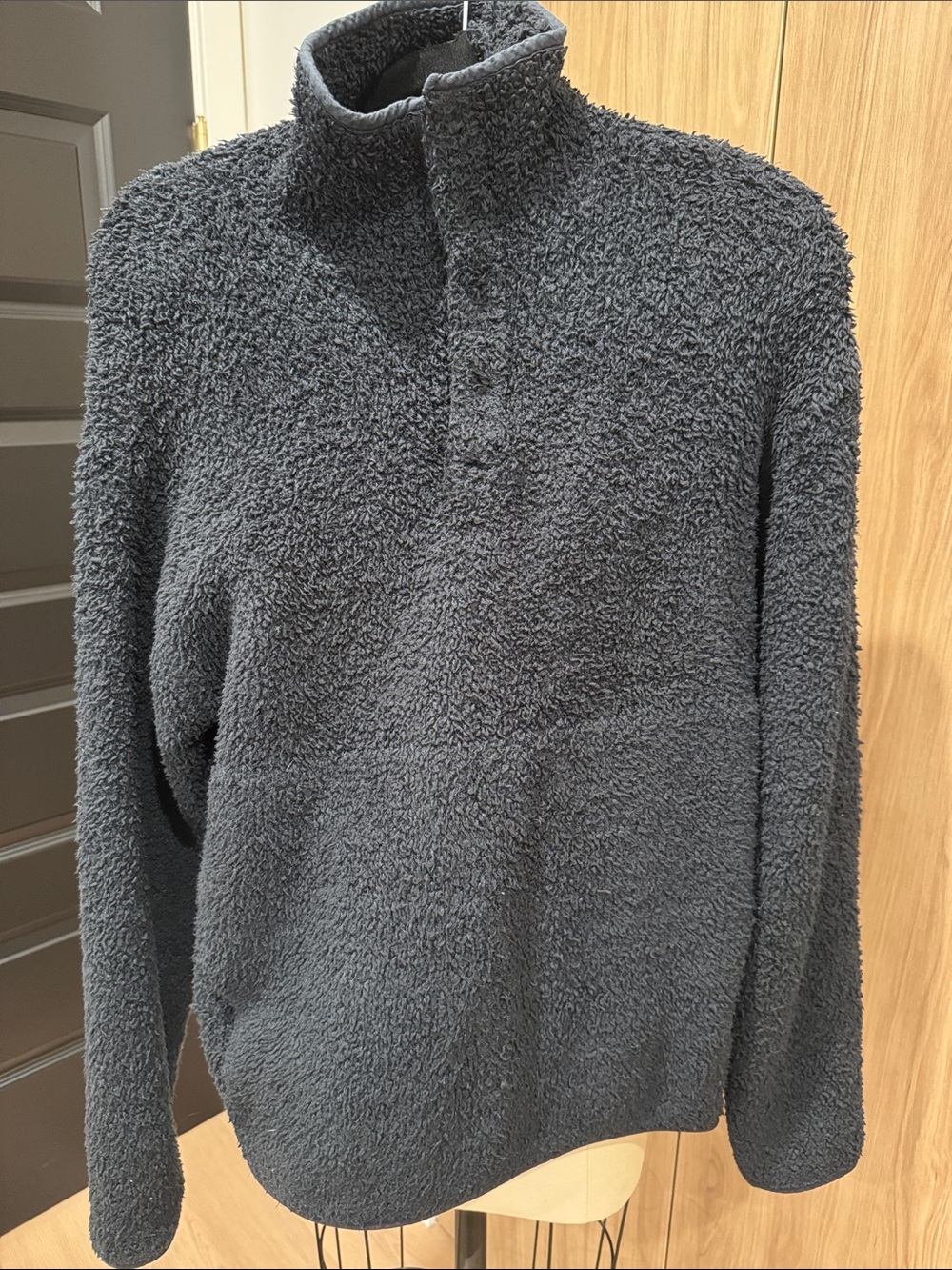 Skims black Quarter-Zip Pullover Sweater